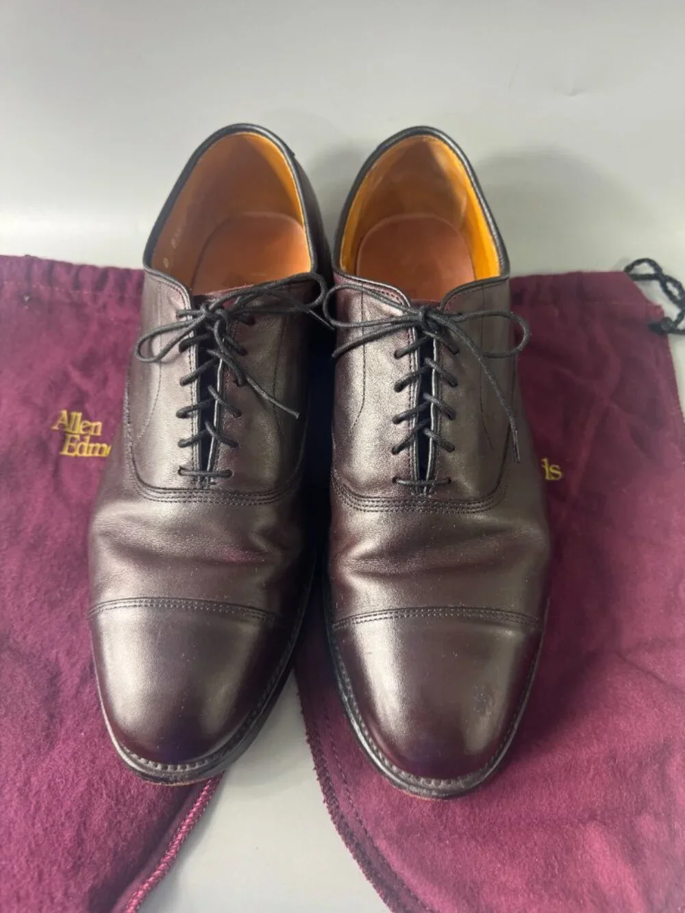 Allen Edmonds Park Avenue Cap-toe Oxford Dress Shoe, Men's Size 9 D